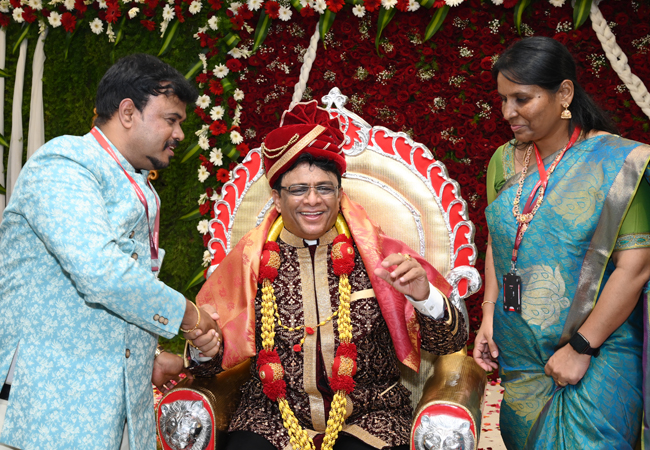 Bro Andrew Richard celebrates his 60th Birthday with grandneur amidst a large number of devotees here on Sunday, 16th, 2023, at Grace Ministry Prayer Centre Budigere in Bangalore with a myriad of wishes.